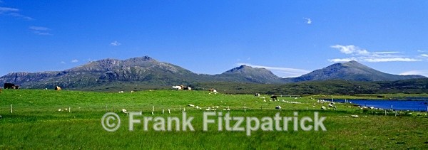 Beinn More, Beinn Choradail and Hecla - Island of South Uist in the Outer Hebrides