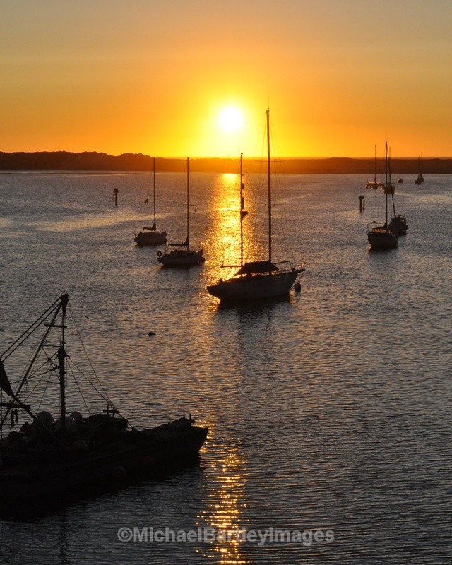 Boats at Sunset - Great Places