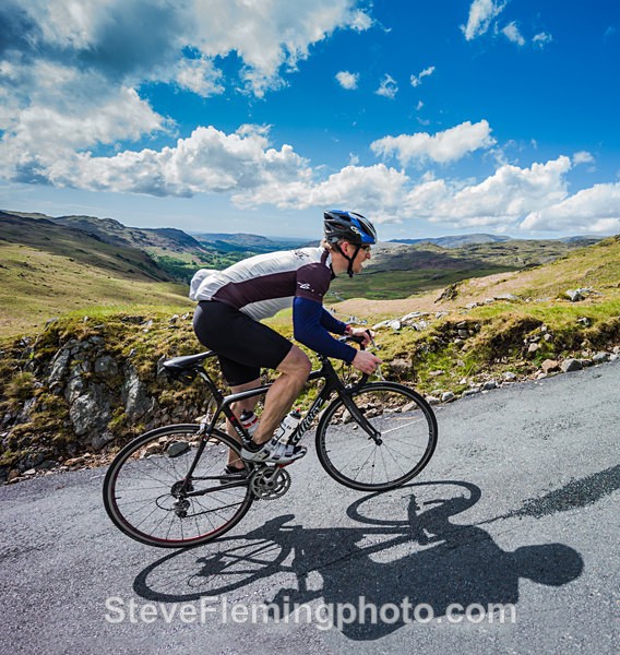 Sunny day on the Hardknott Pass - Fred Whitton Challenge over the years