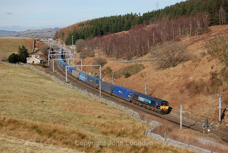 10.3.14 - 66432 4M44 Mossend - Daventry, Shap summit - West Coast Main Line (north to south)