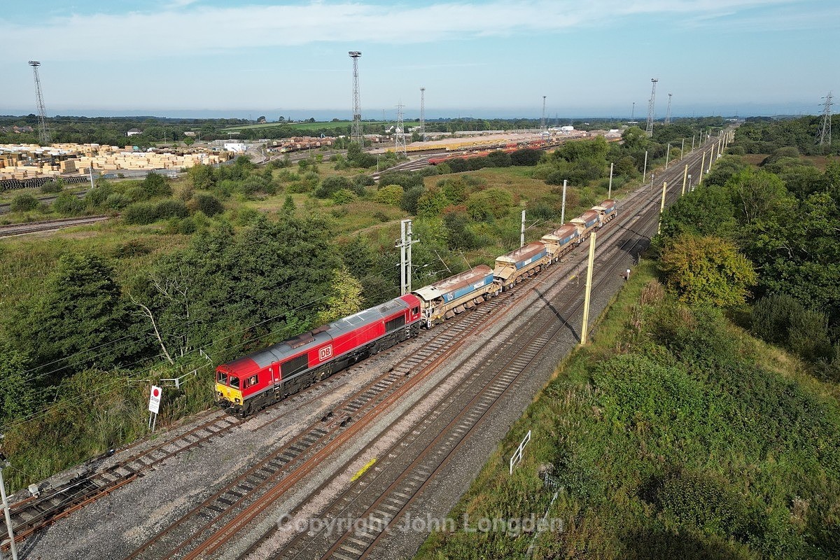 JL - 10.9.23 66206 6K20 Kirtlebridge - Carlisle Yard, Carlisle Yard - West Coast Main Line (north to south)