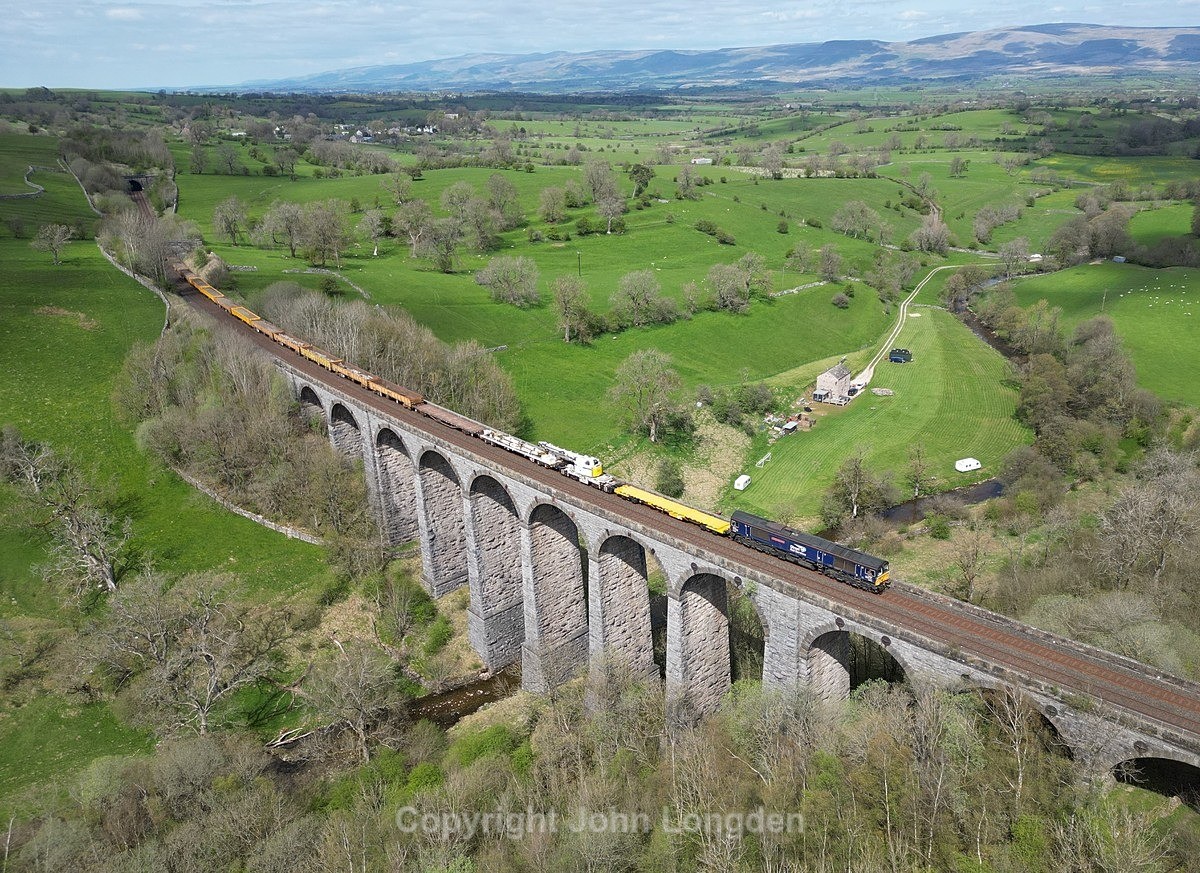 JL - 3.5.23 66428 6K05 Carlisle - Crewe, Smardale Viaduct - Smardale viaduct