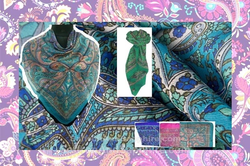 Silk Scarves Paisley