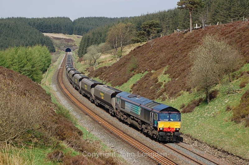 6.5.08 66425 6M32 Greenburn - Ratcliffe, Rise Hill Tunnel - Rise Hill Tunnel South