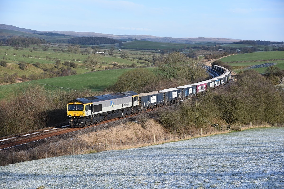 JL - 18.1.23 66793 6M28 Rylstone - Leyland, Newsholme - Newsholme