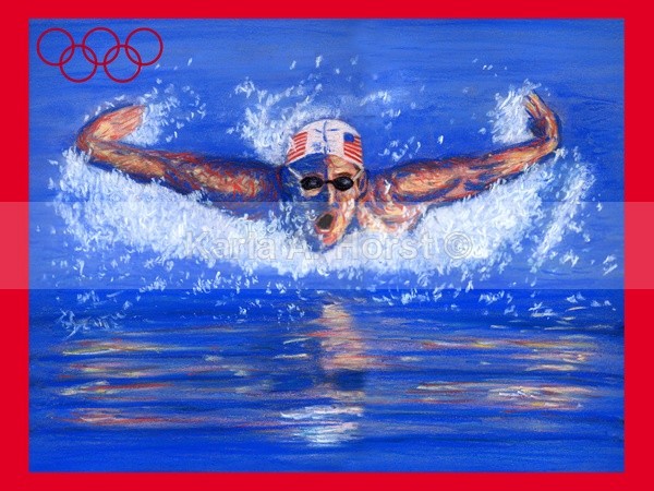 Olympic Swimmer - Illustrations