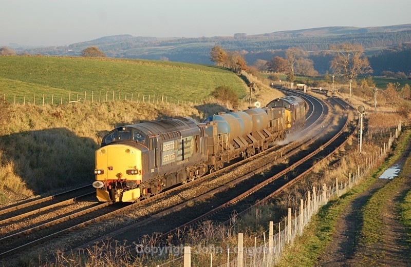 4.11.12 - 36602 & 37609 3S77 Tursdale Jun - Carlisle RHTT, Whitchester - Tyne Valley (west to east)