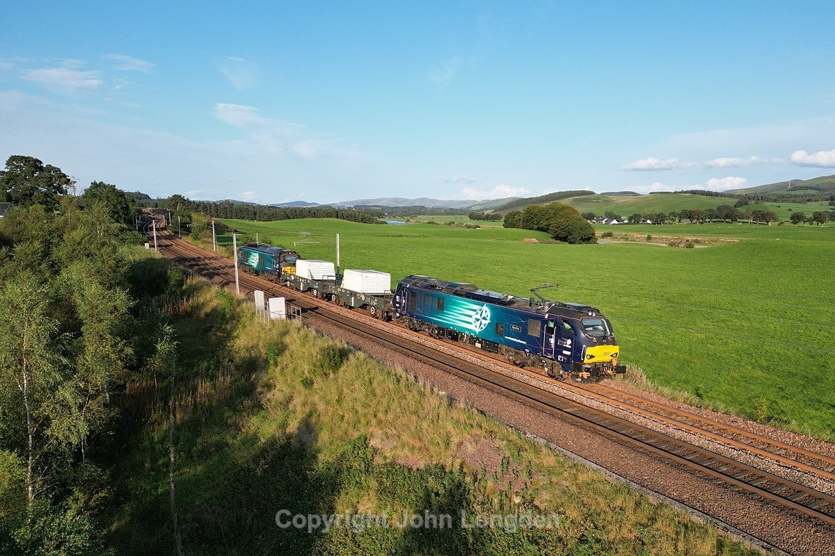 JL - 12.9.23 88007 & 68003 6M50 Torness - Carlisle Kingmoor, Wyndales - West Coast Main Line (north to south)