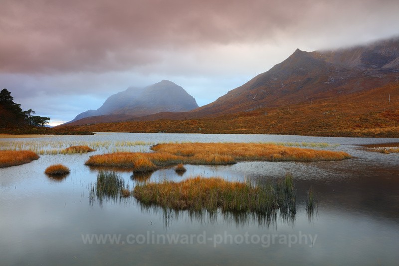 Loch Clair with Liathach and Beinn Eighe. - Scotland