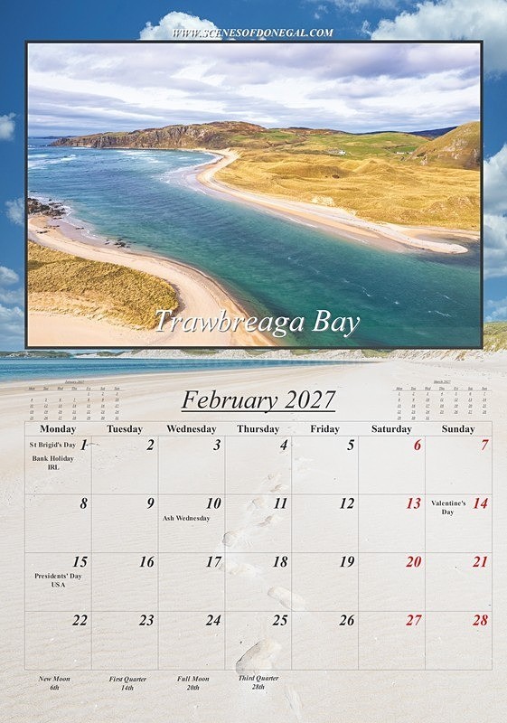 2027 calendarplp_Page2 - 2027 Scenes of Donegal Calendar