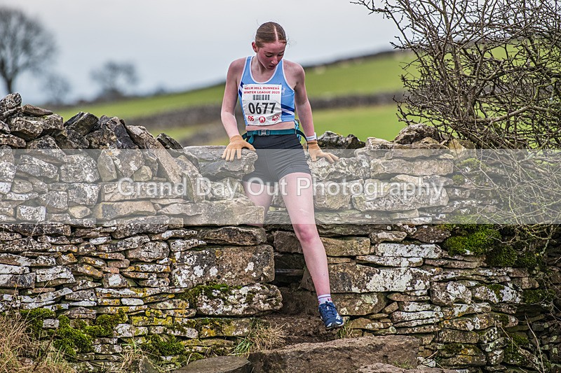 Cunswick U15  U17-36 - Kendal Winter League Cunswick Scar Junior Under 15 & 17 Fell Races Sunday 26th January 2025