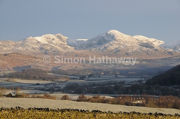 Coniston Fells from Crake Valley - English Lake District