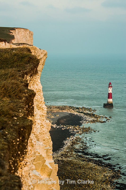 Light House Beachy Head Low Tide 2214 - Seascapes