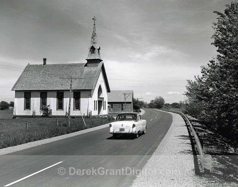 Jemseg Flat New Brunswick Trans-Canada Highway July 1954 - Historic New Brunswick