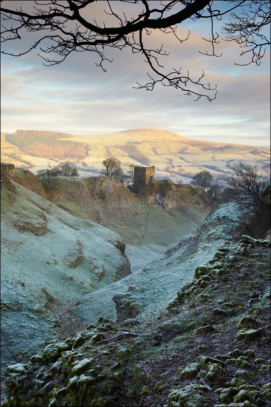 Peveril Castle - Peak District Winter