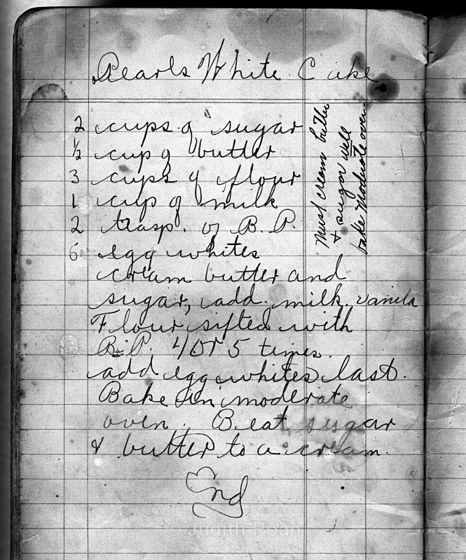 Pearls White Cake - The Journal of Clara Bacon