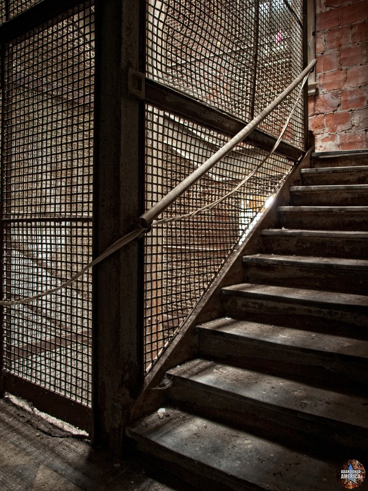 Ellis Island Immigrant Hospital | Caged Stairs - Ellis Island Immigrant Hospital
