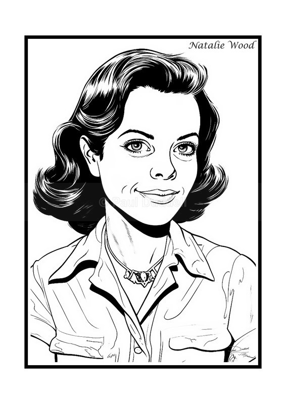 Natalie Wood Film Movie Poster Fine Art Print by Paul Duddell-Whispers & Strokes