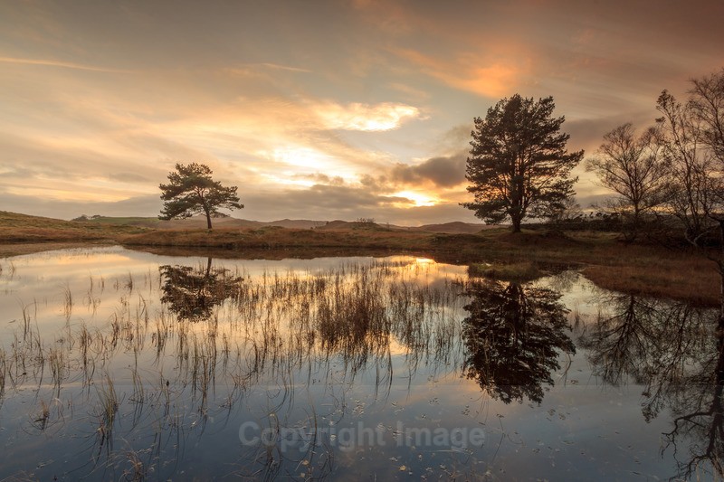 Torver Sunset - Distant Hills