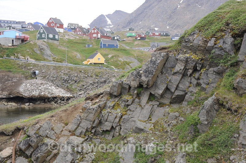 Tasiilaq and rock outcrops - Greenland