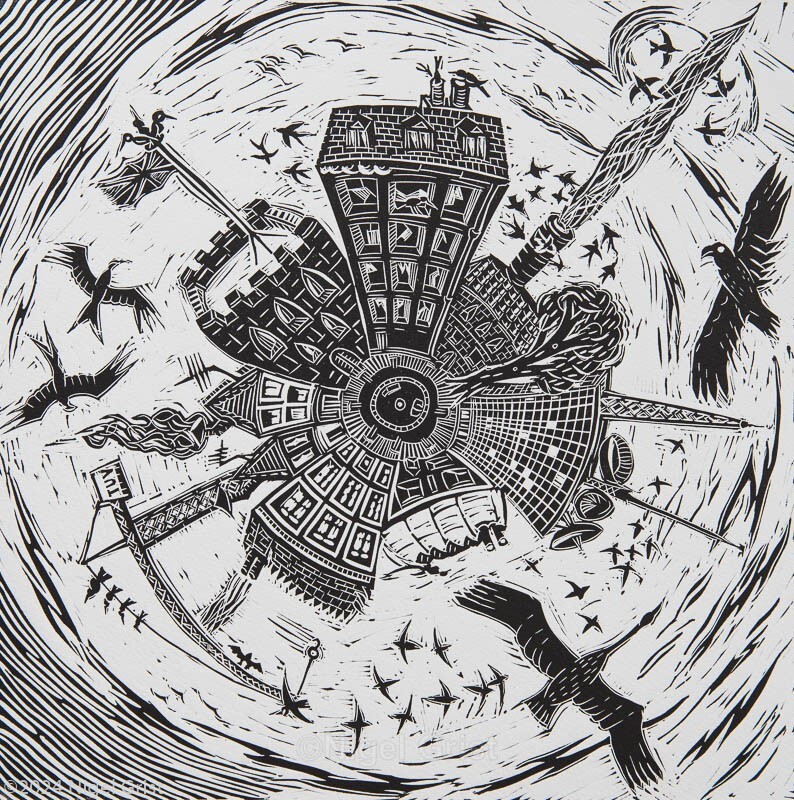  - Linocut