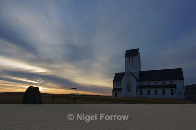 Early morning at Skálholt Cathedral - Iceland