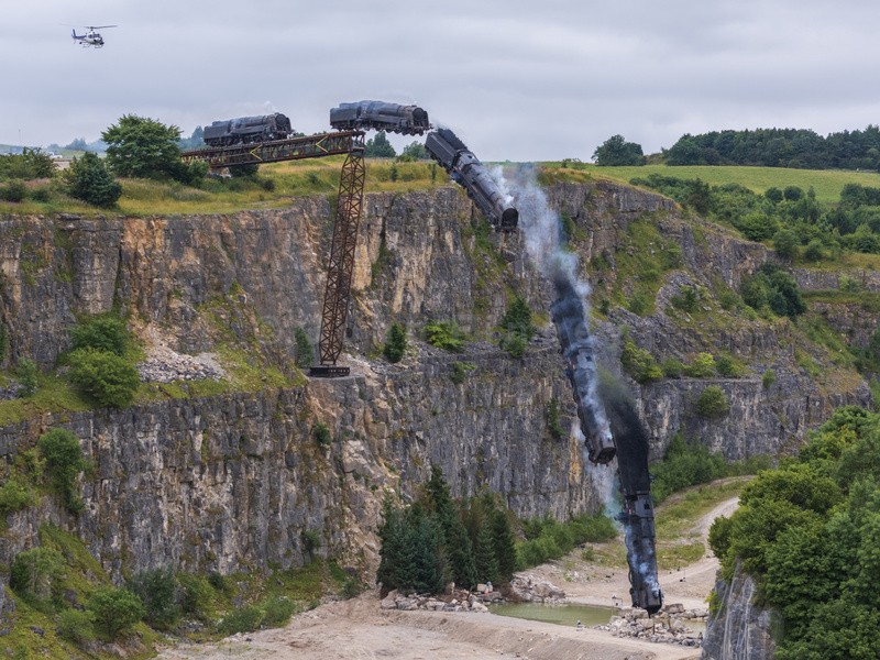 Full train crash stunt, composite image 4 - Mission Impossible Train Crash Collection