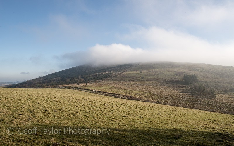 4695 Corndon Hill in mist - Corndon Hill