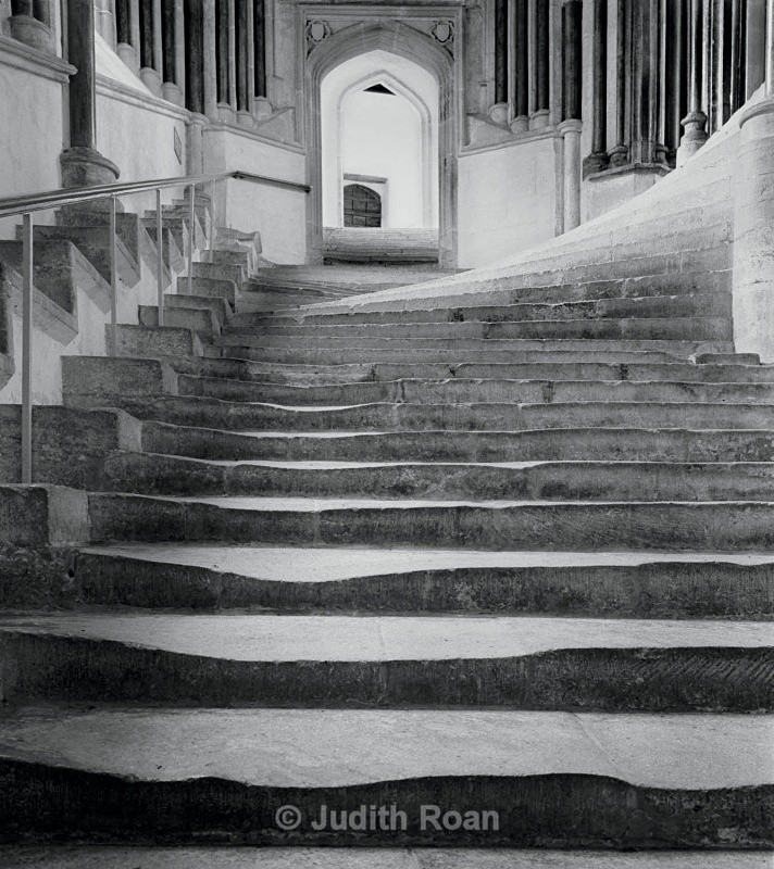 Wells Cathedral steps - Images from England
