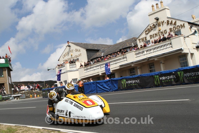 Gary Bryan / Jamie Winn Baker / GBM UK / Drury Eng / Bass Tyres - Sure Sidecar Race 1