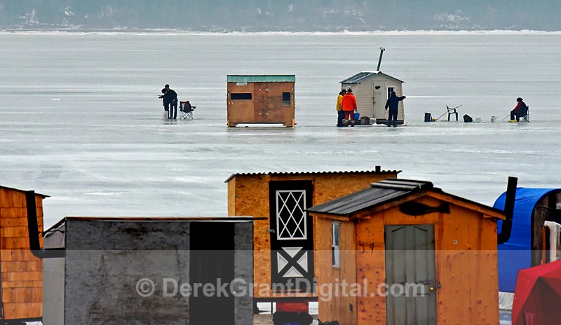 Renforth Ice Shacks Rothesay New Brunswick Canada