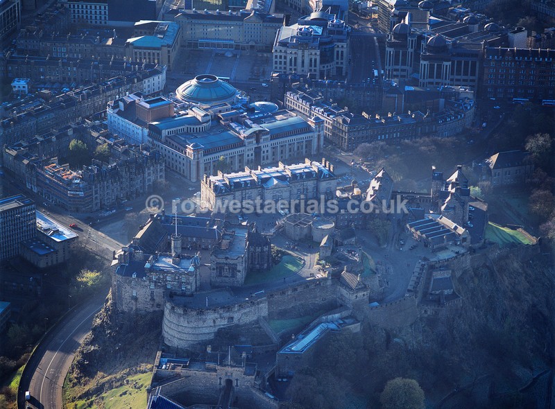 aerial pictures of Scottish cities towns monuments tourist attractions castles capital of Scotland