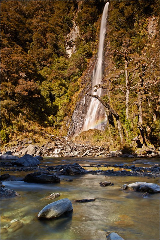 Thunder Creek Falls - Photographs of New Zealand