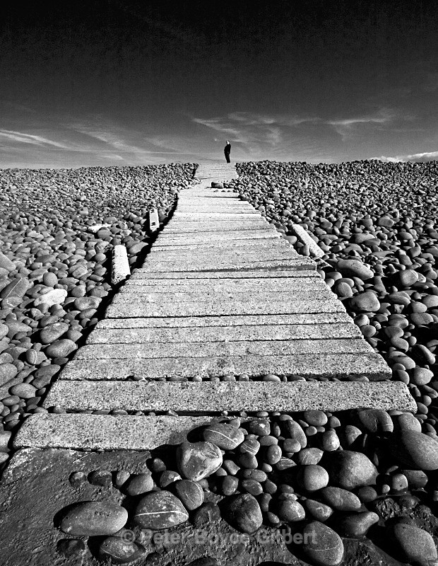 Man, smoking, Westward Ho! - The Coast