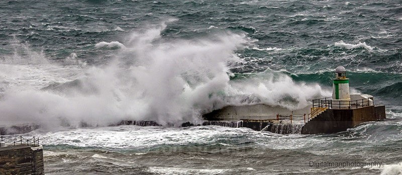 Storm in Laxey Bay - Sea of Man
