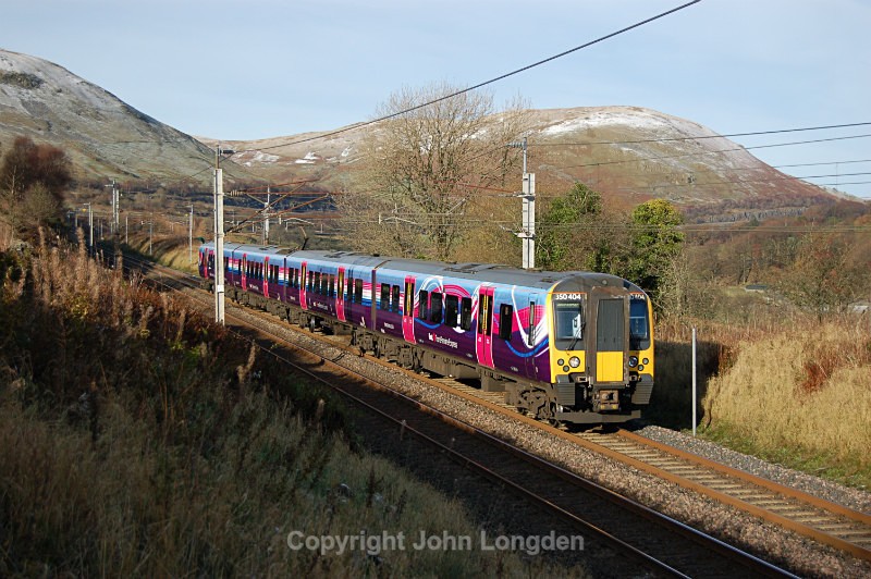 JL - 21.11.15 350404 1M95 10.12 Edinburgh - Man Airport, Carlingill - West Coast Main Line (north to south)