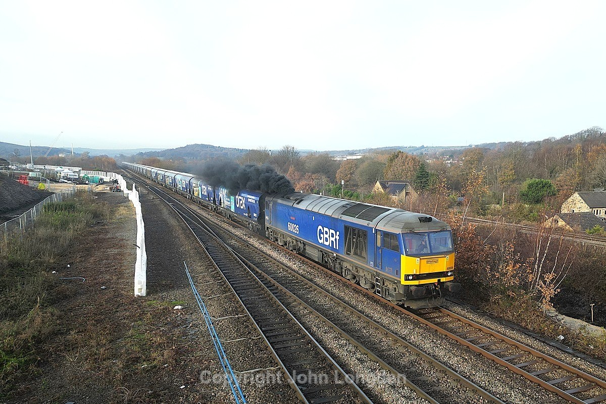JL - 28.11.24 60026 6E09 Liverpool Biomass - Drax, Heaton Lodge Jn - Latest shots