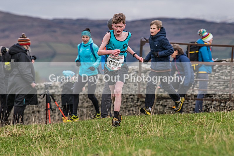 Cunswick U13-93 - Kendal Winter League Cunswick Scar Junior Under 13 Fell Race Sunday 26th January 2025