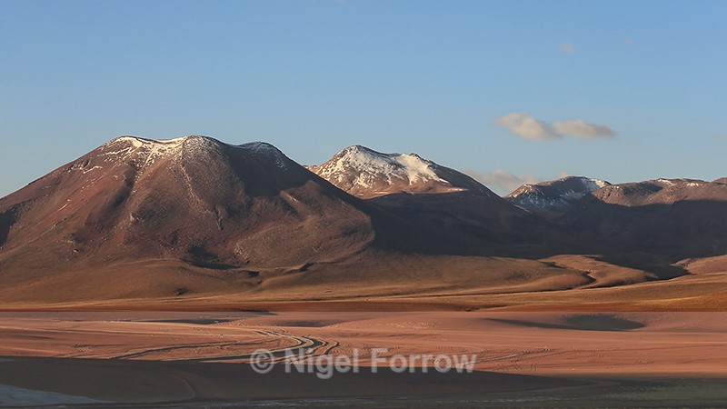 Volcan Tatio & Cerro de Tatio at sunset, Chile - Chile