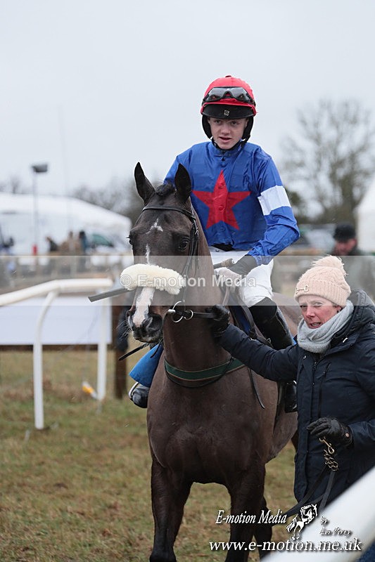 PtP 260125 29 - Cocklebarrow Point-to-Point racing with the Heythrop Hunt 26/01/25