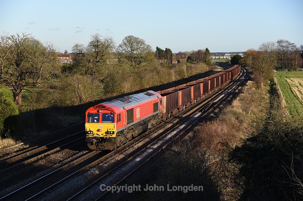 JL - 15.12.21 66115 6T25 Immingham BSC - Santon, Knabbs Bridge - North Lincs