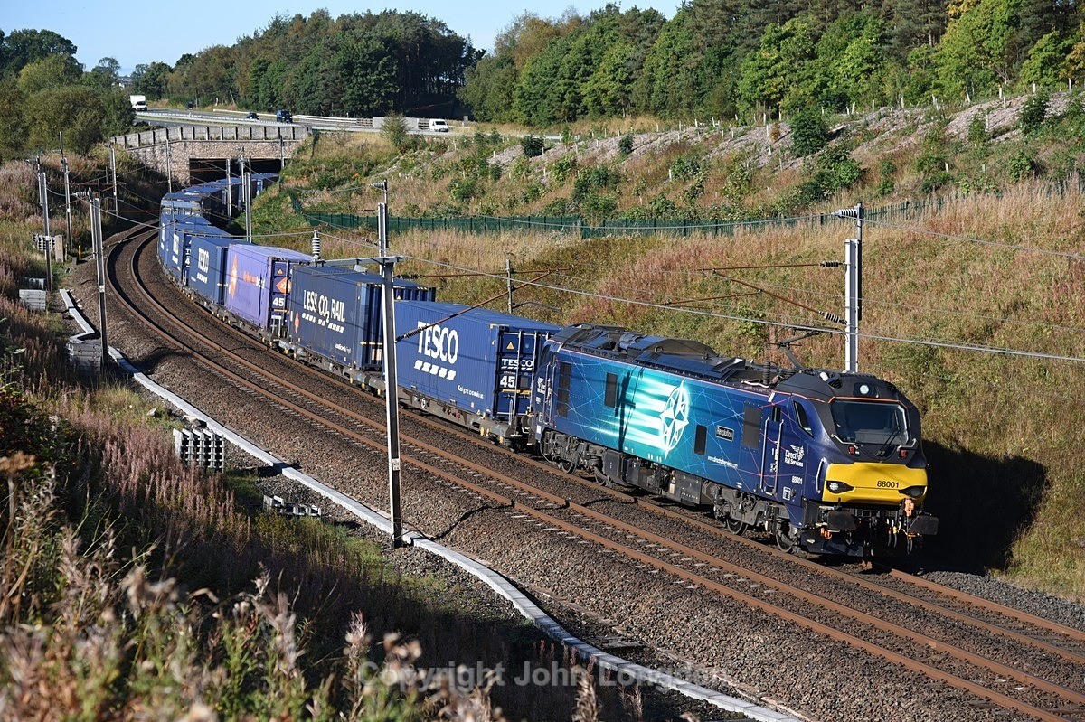 JL - 20.9.21 88001 4S43 Daventry - Mossend, Beckfoot - West Coast Main Line (north to south)
