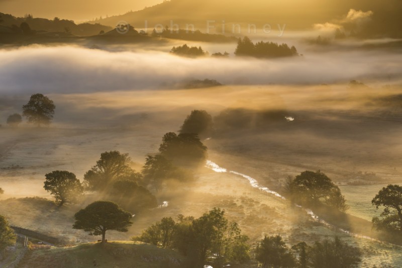 Little Langdale misty sunrise - Lake District & Cumbria