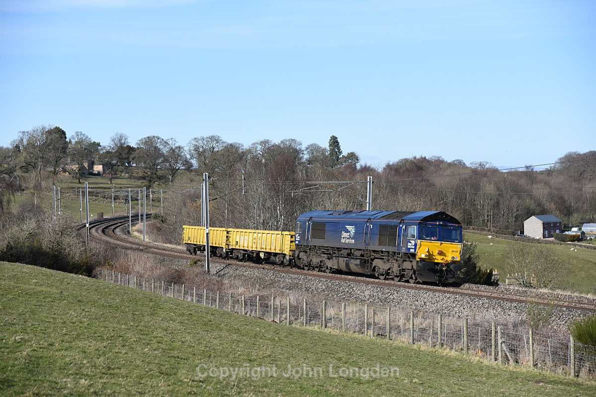 JL - 9.3.18 66425 6K27 Carlisle - Crewe, Wreay - West Coast Main Line (north to south)