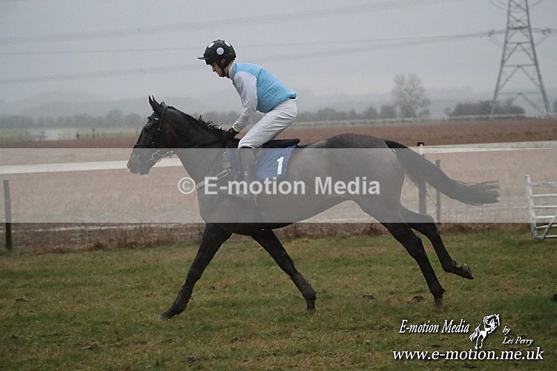 PtP 260125 1212 - Cocklebarrow Point-to-Point racing with the Heythrop Hunt 26/01/25