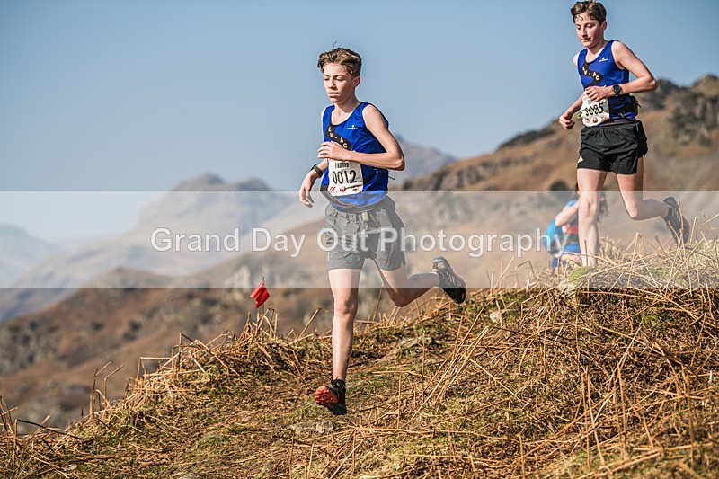 Elterwater-357 - Kendal Winter League Elterwater Under 15/17 Fell Races Sunday 9th March 2025