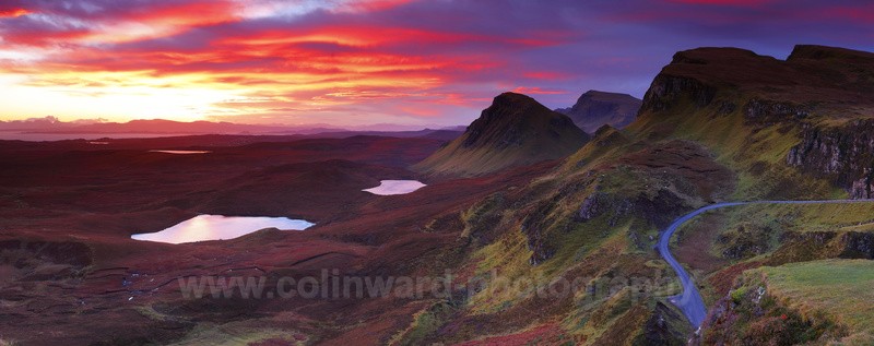 Panoramic view across the Quiraing, Isle of Skye. - Panoramic Landsapes