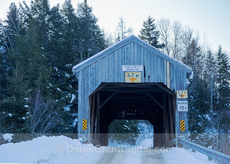 Smith Creek #5 (Oldfields) Covered Bridge Newtown New Brunswick Canada - Covered Bridges of New Brunswick