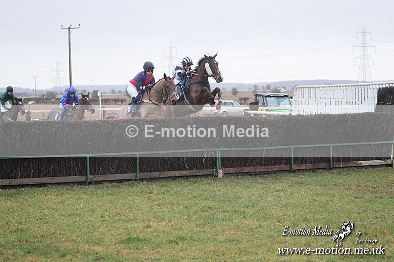 PtP 260125 532 - Cocklebarrow Point-to-Point racing with the Heythrop Hunt 26/01/25