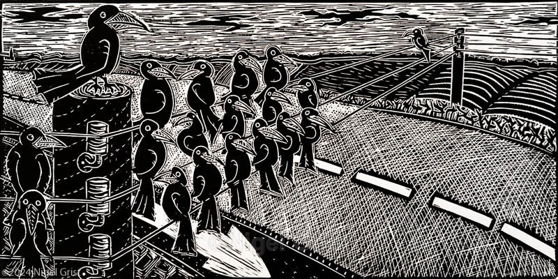  - Linocut